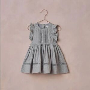 Adorable Gray Ruffle Kids Dress